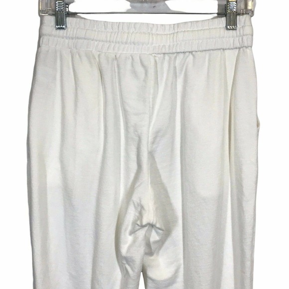 Abound Womens White Elastic Waist Slash Pockets Drawstring Jogger Pant Size M - Picture 4 of 7